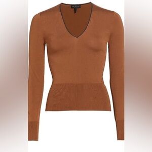 rag & bone Tan V-Neck Sweater